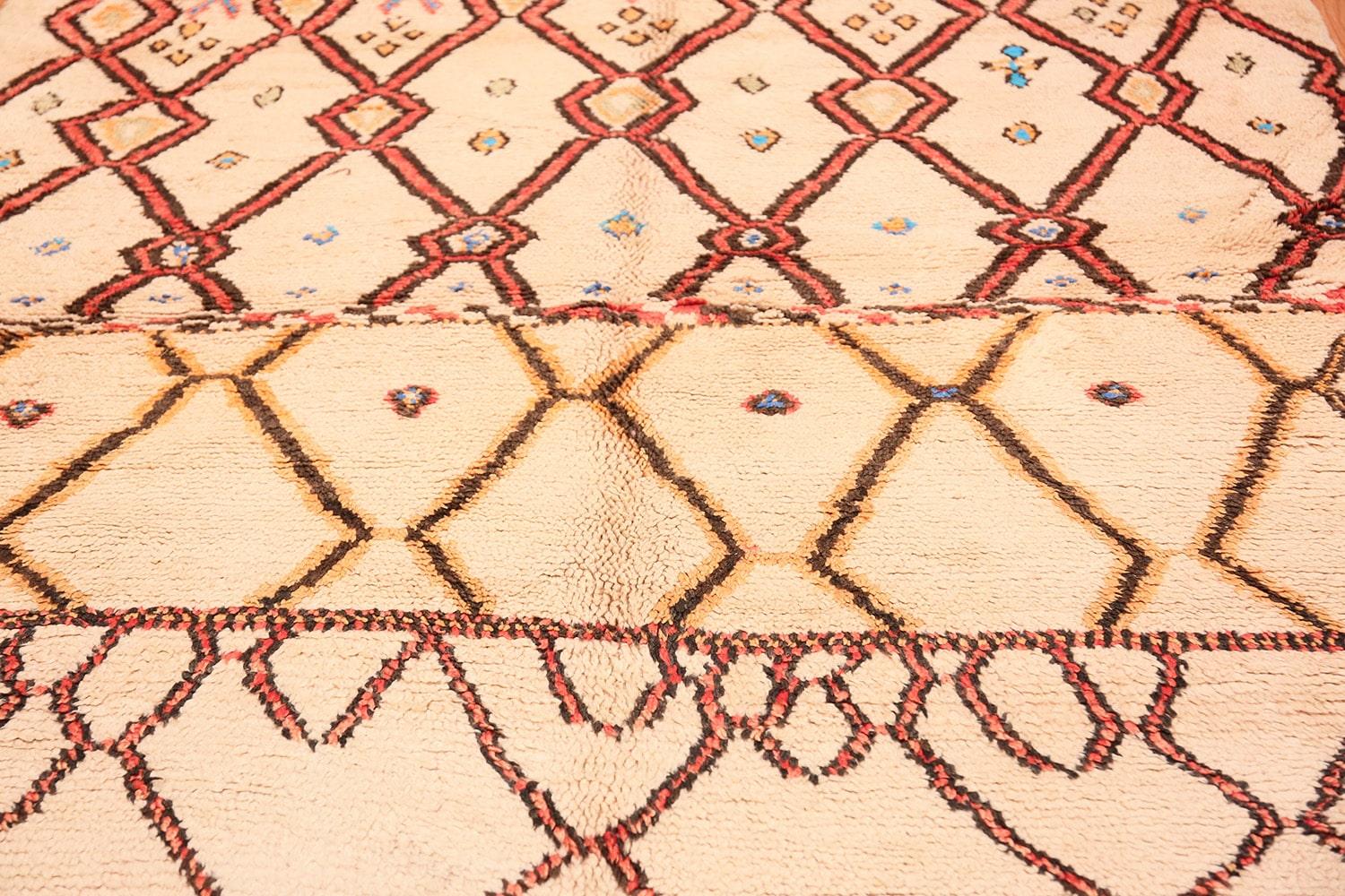 Hand-Knotted Nazmiyal Collection Vintage Tribal Moroccan Rug. Size: 6 ft x 14 ft