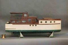 Folk Art Model of A Pleasure Yacht