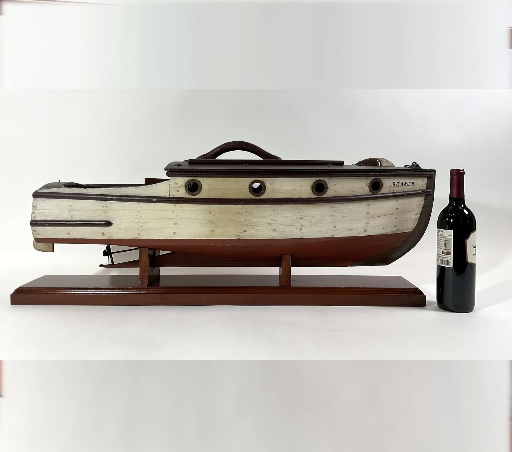 American Folk Art Model of the Yacht Roamer For Sale