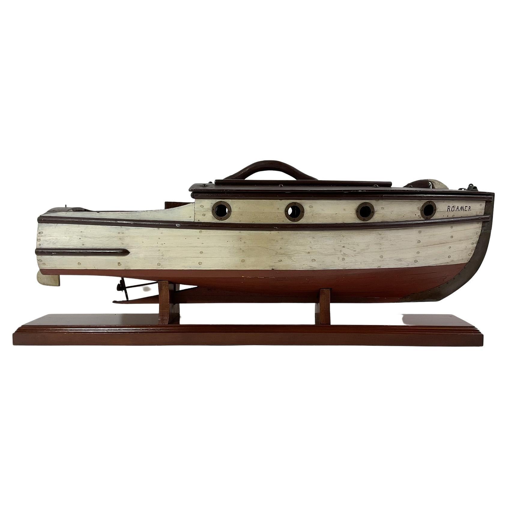 Folk Art Model of the Yacht Roamer For Sale