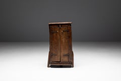 Folk Art Monoxylite Cabinet, Denmark, 19th Century