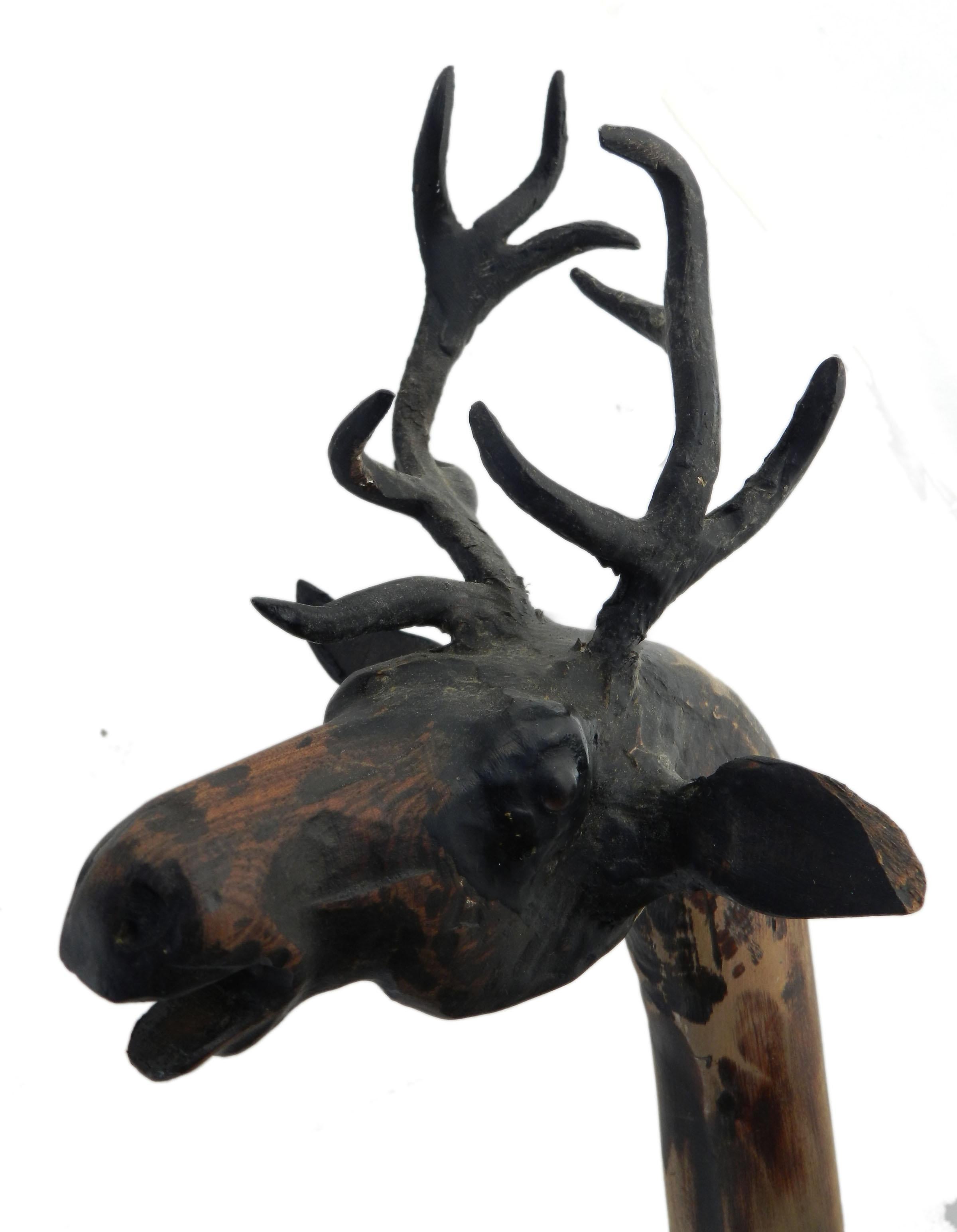 wicker moose head