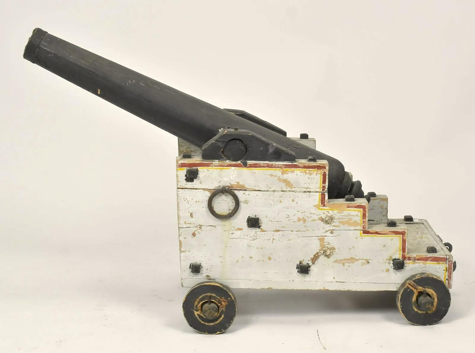 Folk Art Naval Cannon, Early 20th Century In Good Condition In Doylestown, PA