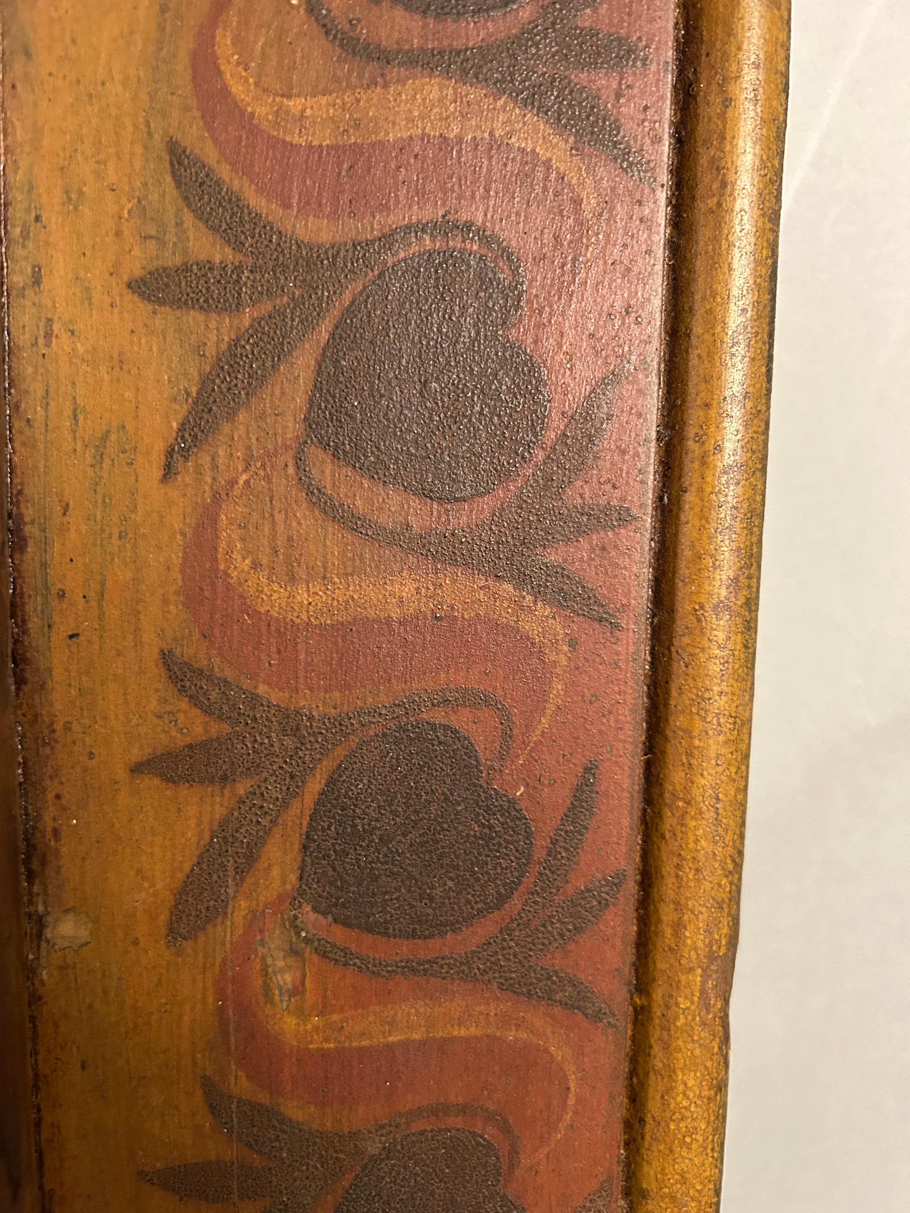 Repisa de chimenea decorada con pintura de arte popular Pintado en venta