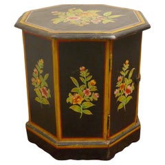 Folk Art Painted Cupboard