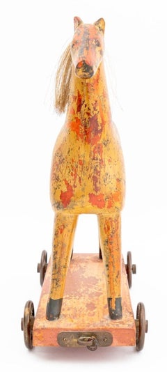 Giocattoli per cavalli in legno dipinto Folk Art, 2