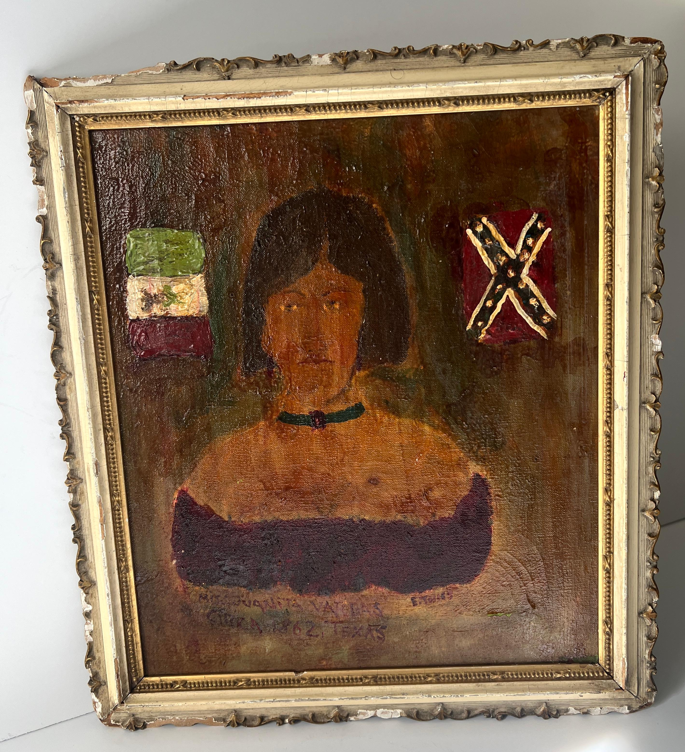 Pittura folkloristica di un artista latino, Elias Telles in vendita 4