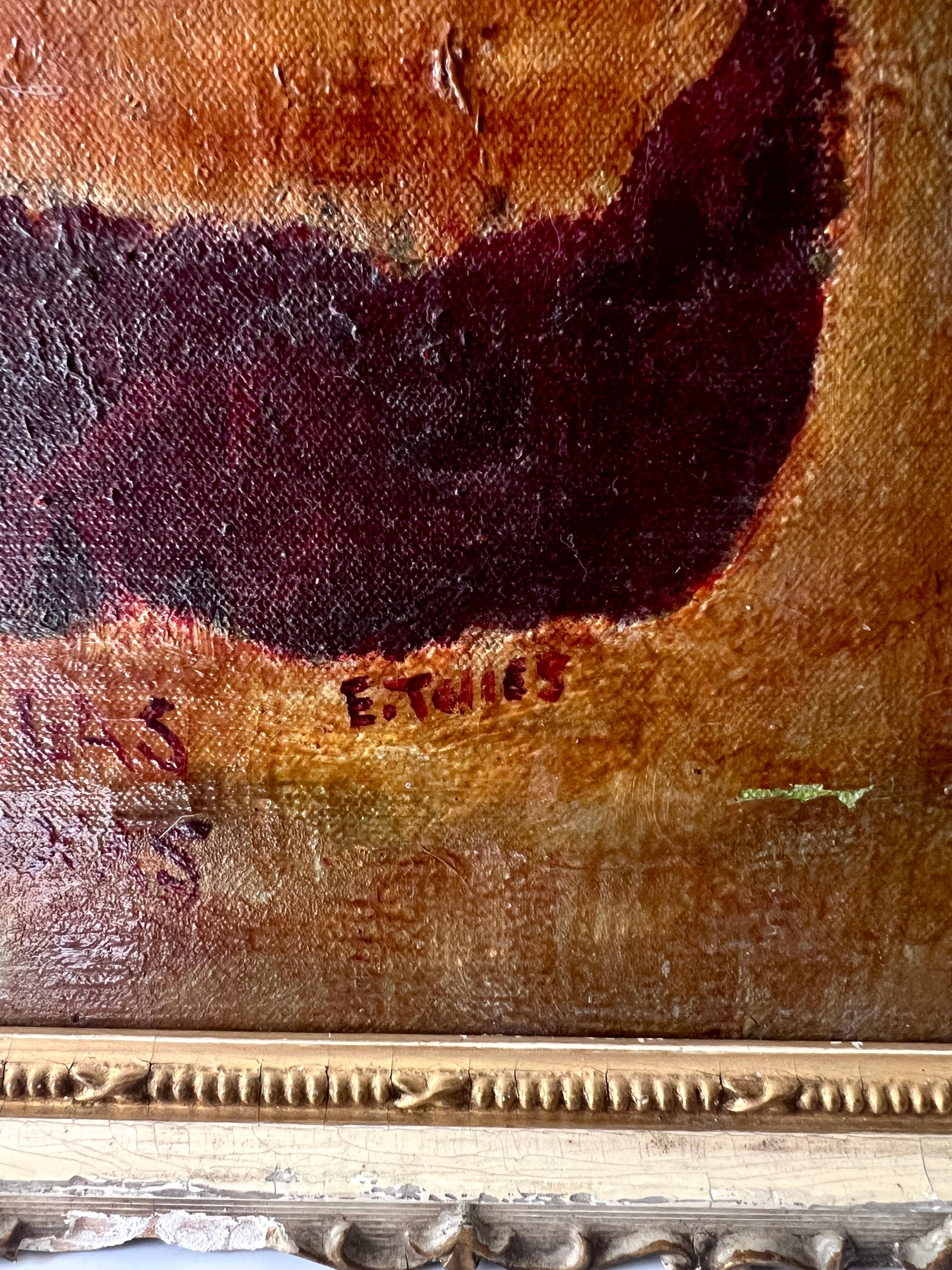 Pittura folkloristica di un artista latino, Elias Telles In condizioni buone in vendita a Los Angeles, CA
