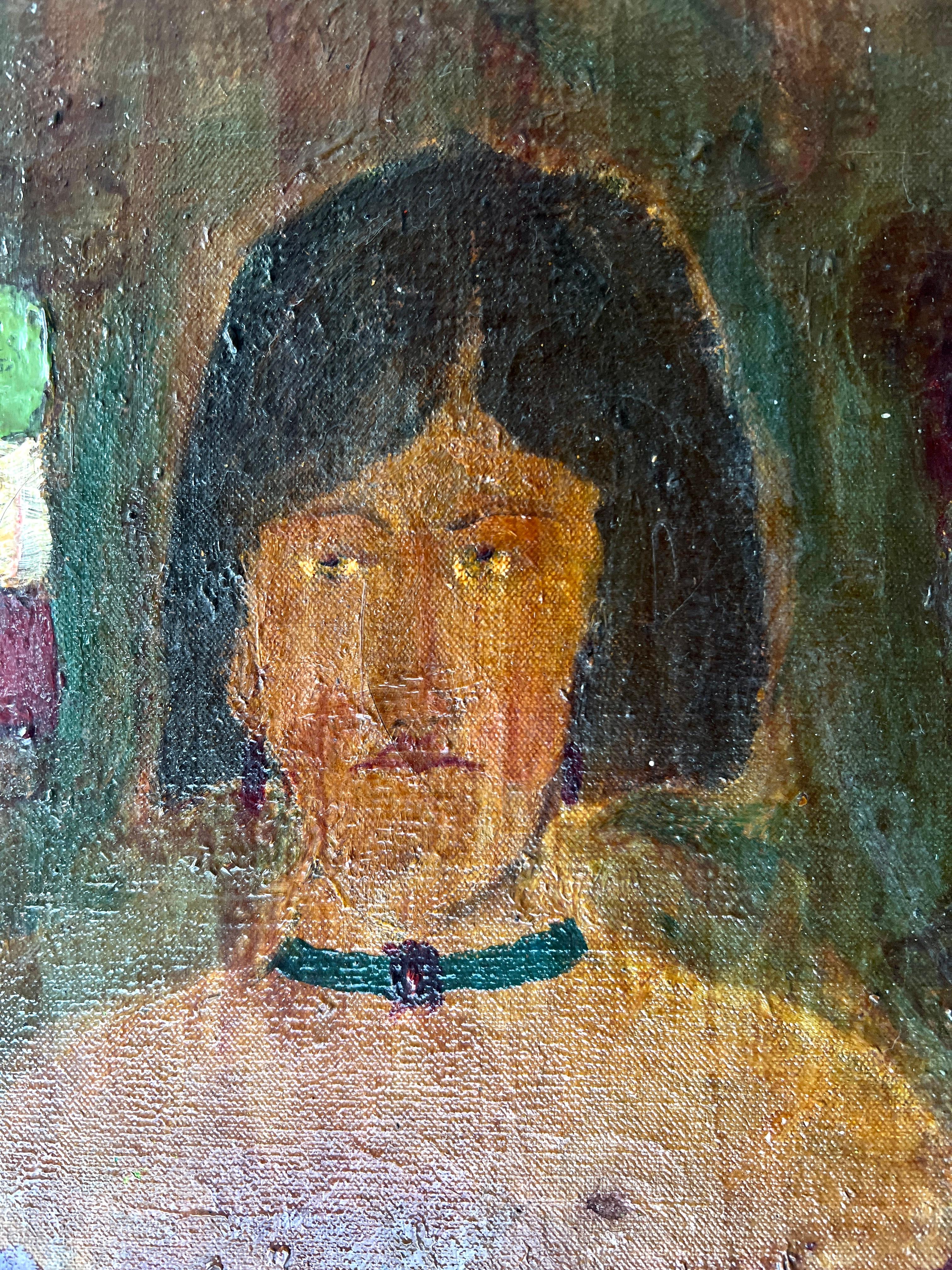 Pittura folkloristica di un artista latino, Elias Telles in vendita 3