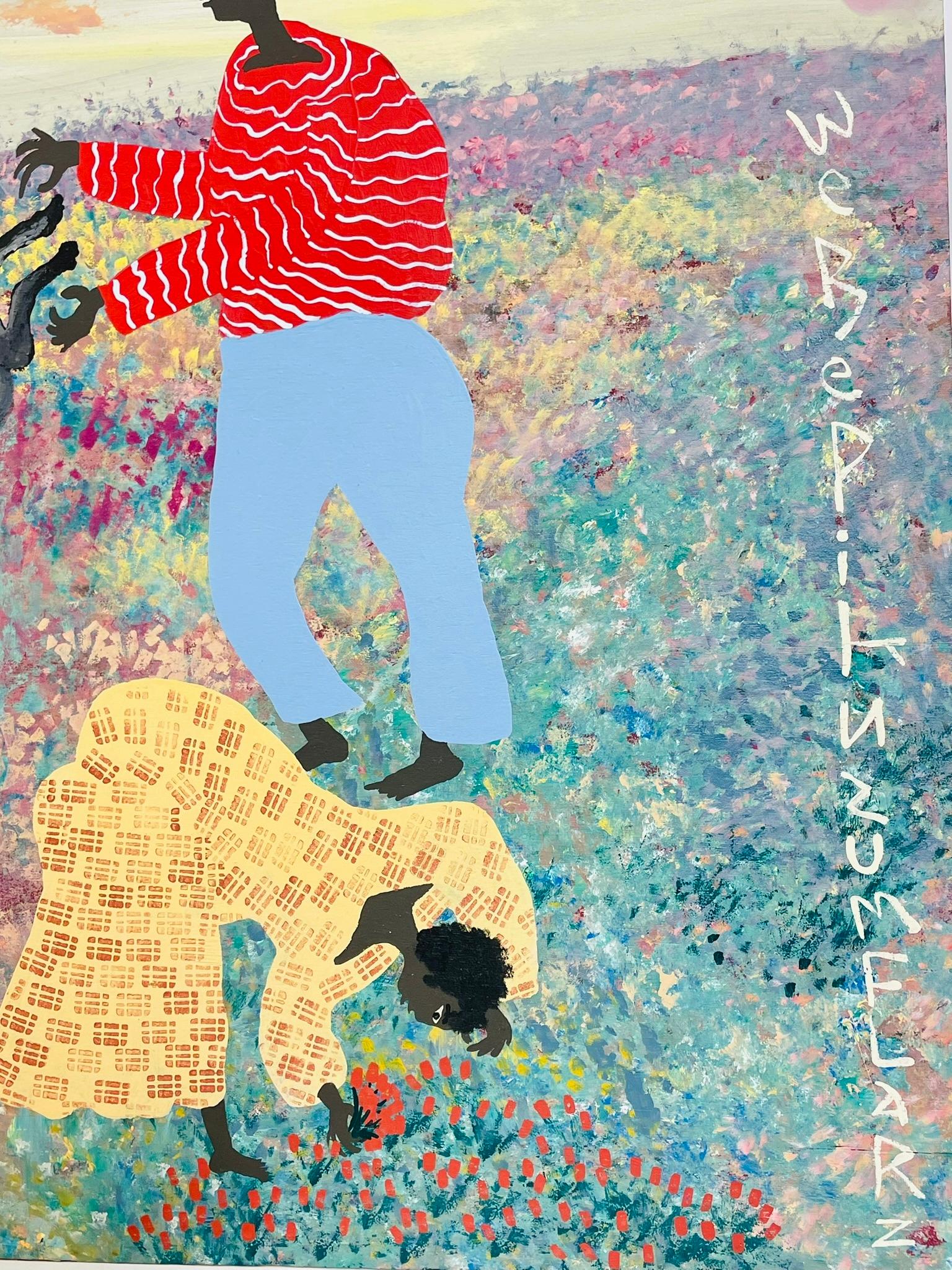 Folk Art Gemälde von Black Joe Jackson, Titel 