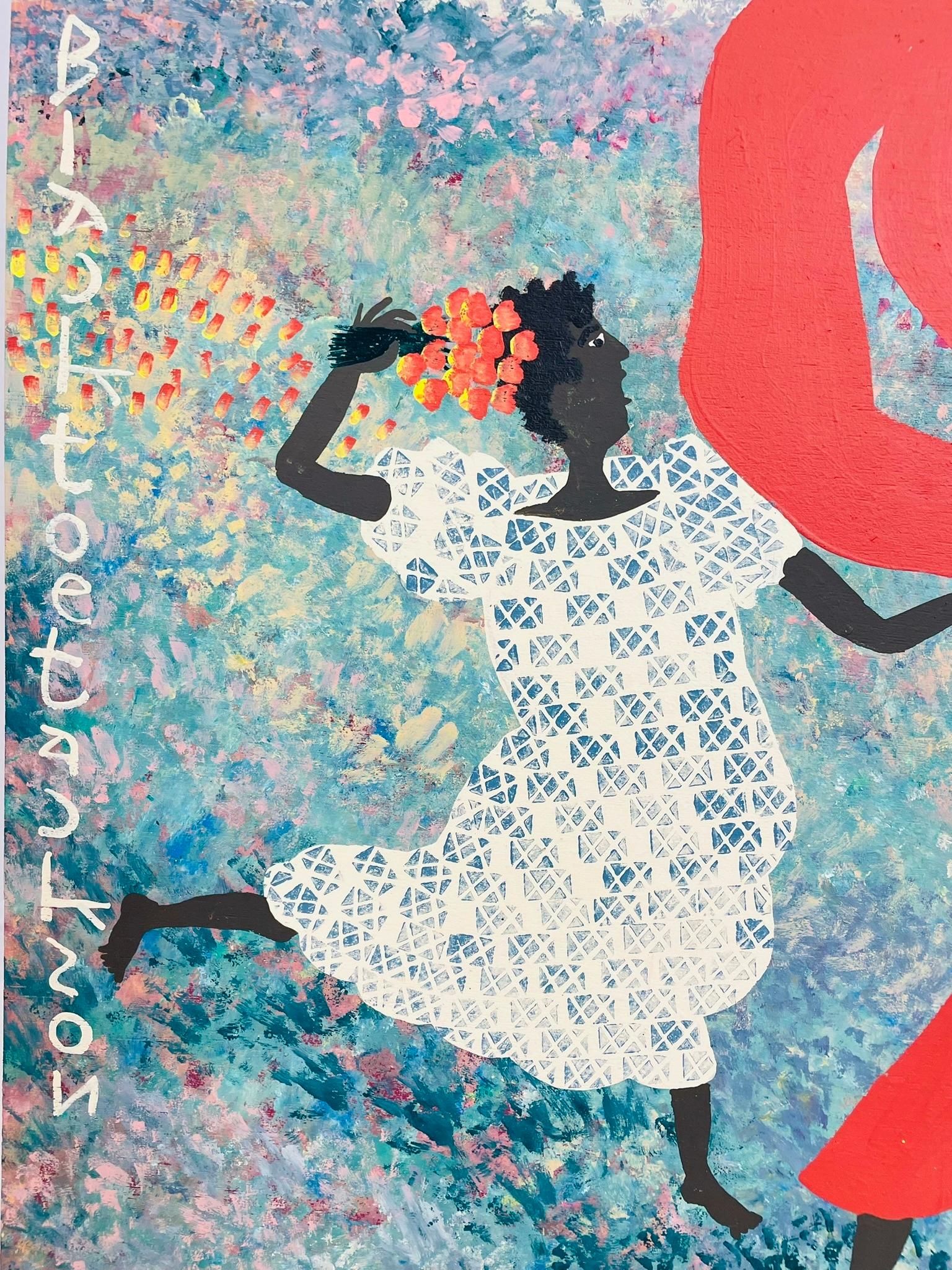 Folk Art Gemälde von Black Joe Jackson, Titel 