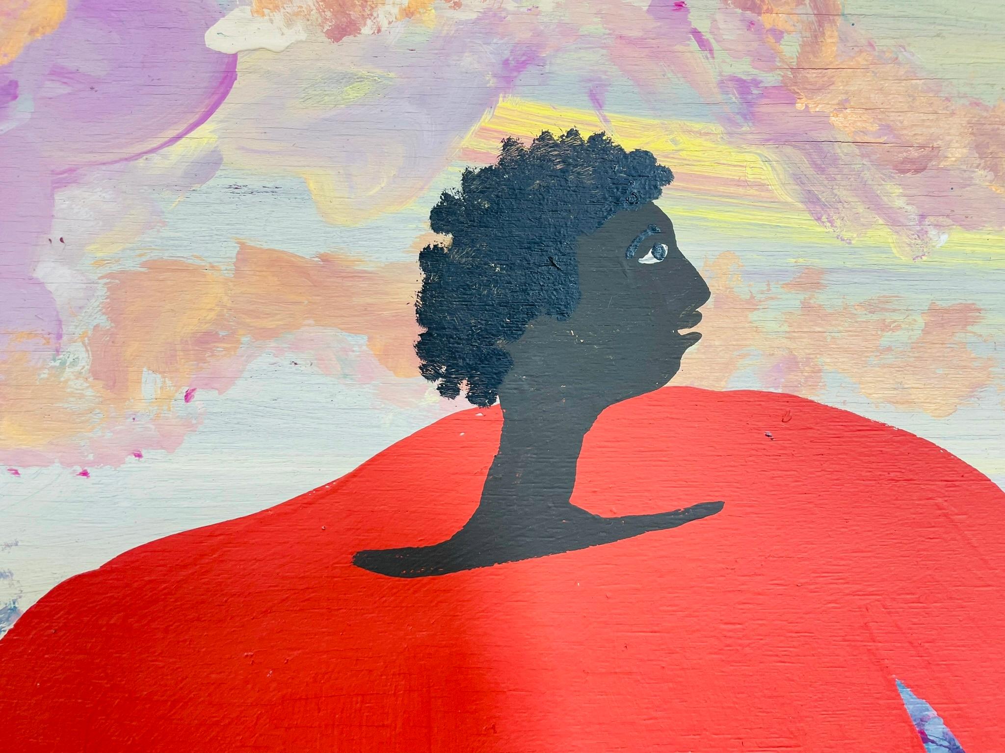Folk Art Gemälde von Black Joe Jackson, Titel 