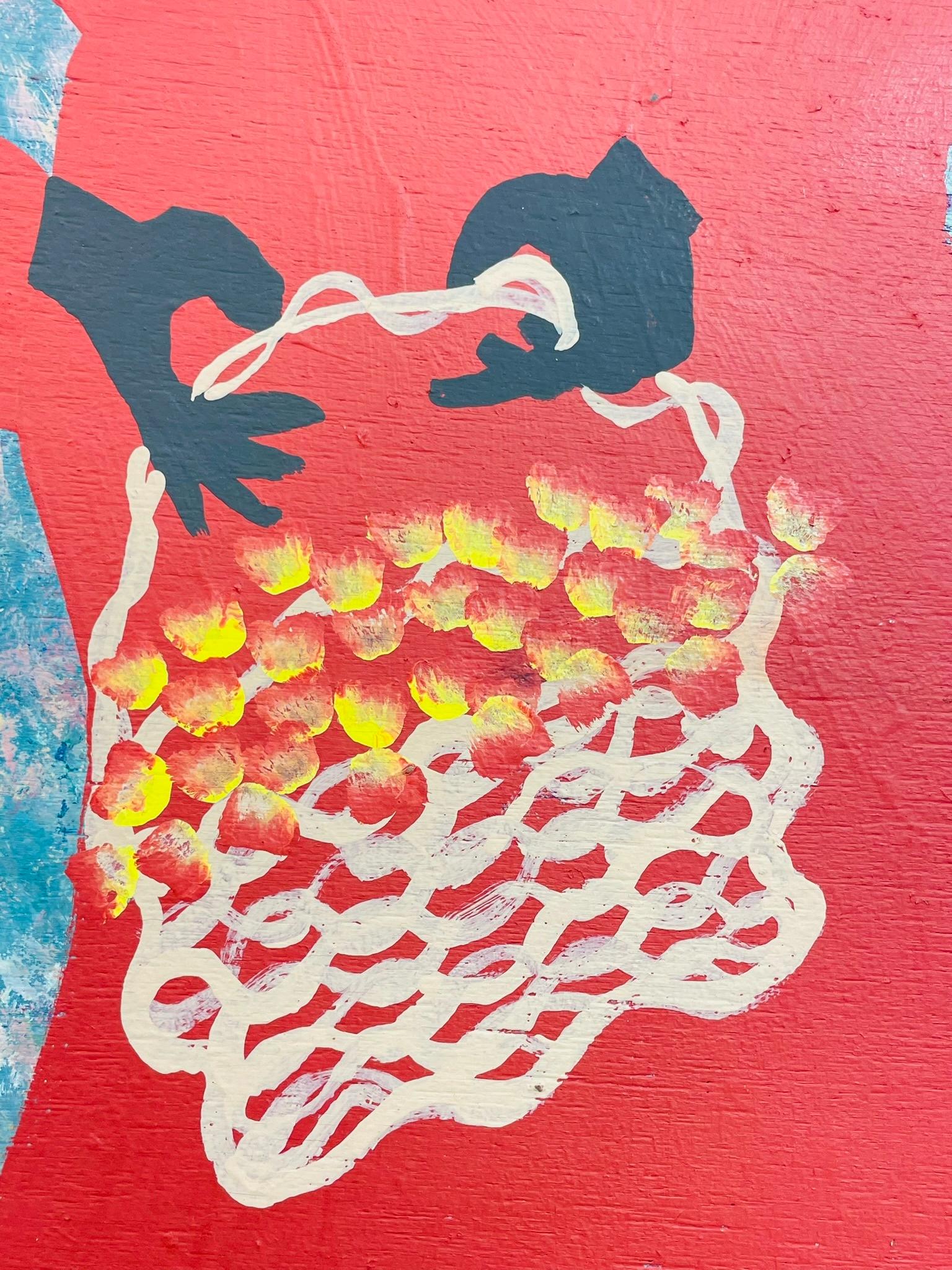 Folk Art Gemälde von Black Joe Jackson, Titel 