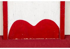 Folk Art Painting On Board "To The Fun House" from Coney Island, NY