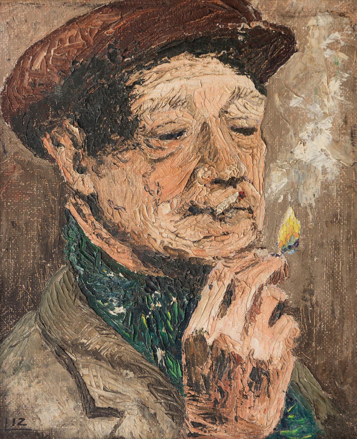 uomo che fuma disegno