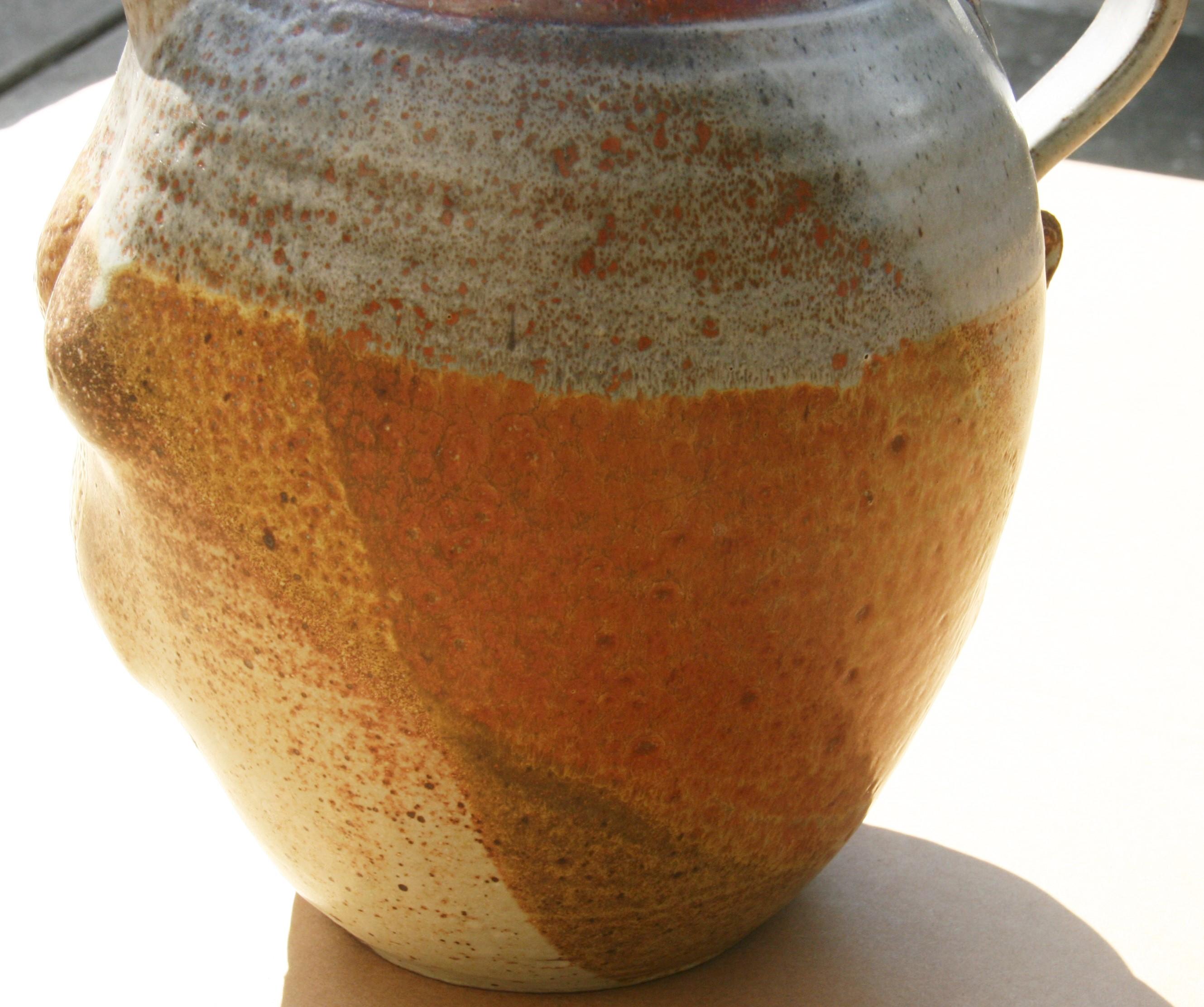 Folk Art Pottery Figural  Jug / Pitcher For Sale 7