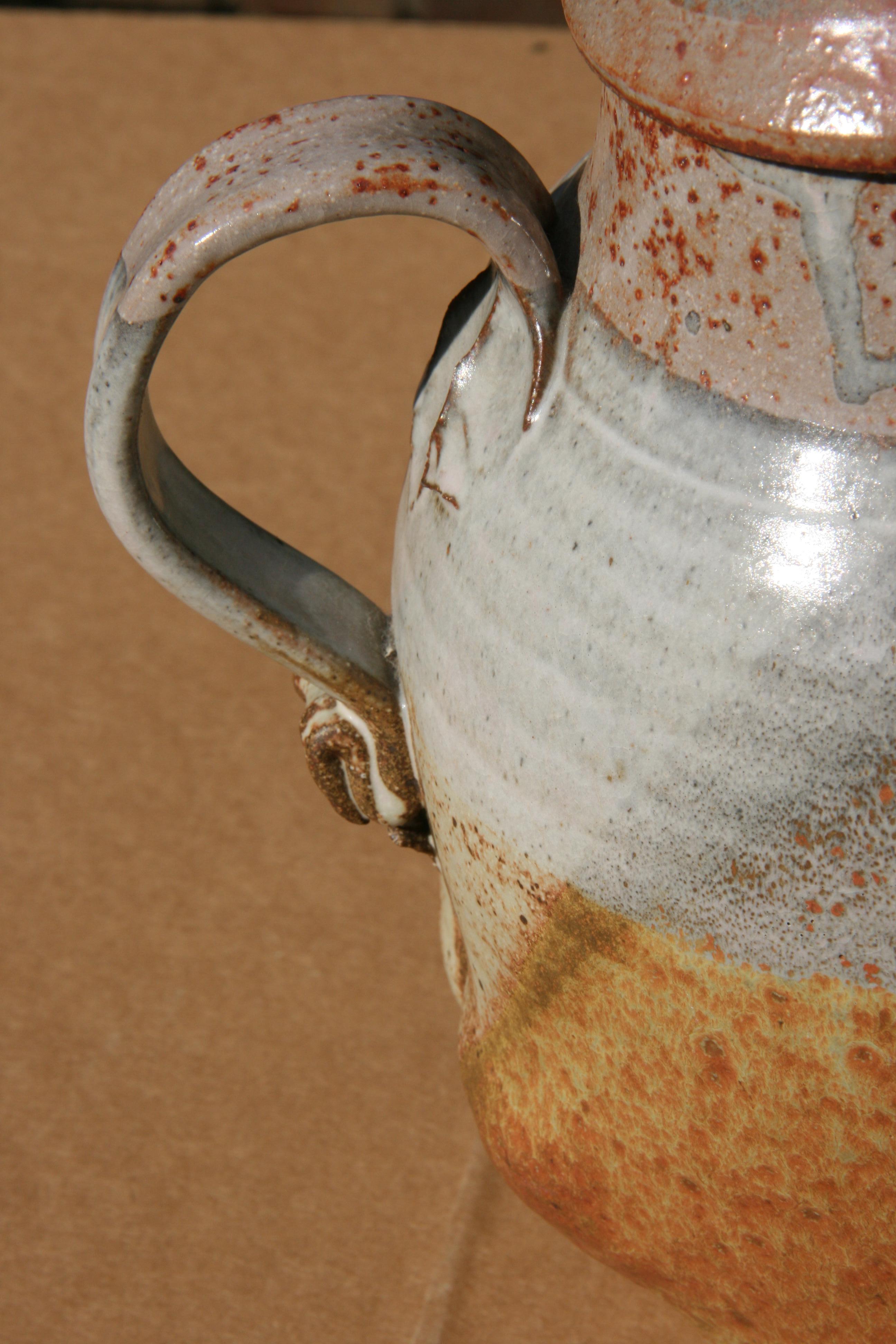 Folk Art Pottery Figural  Jug / Pitcher For Sale 3