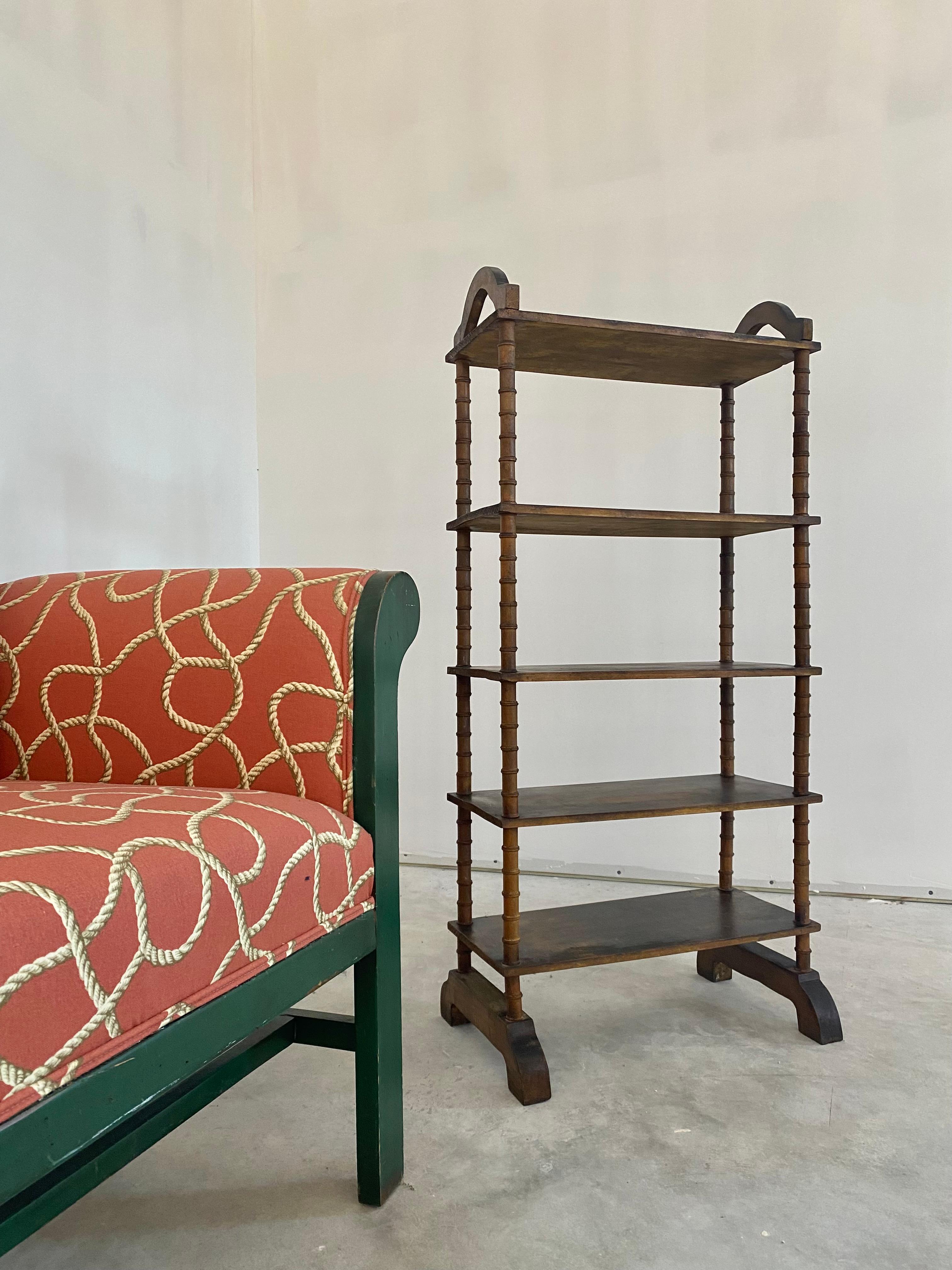 Folk Art Primitive Spool Shelf For Sale 2