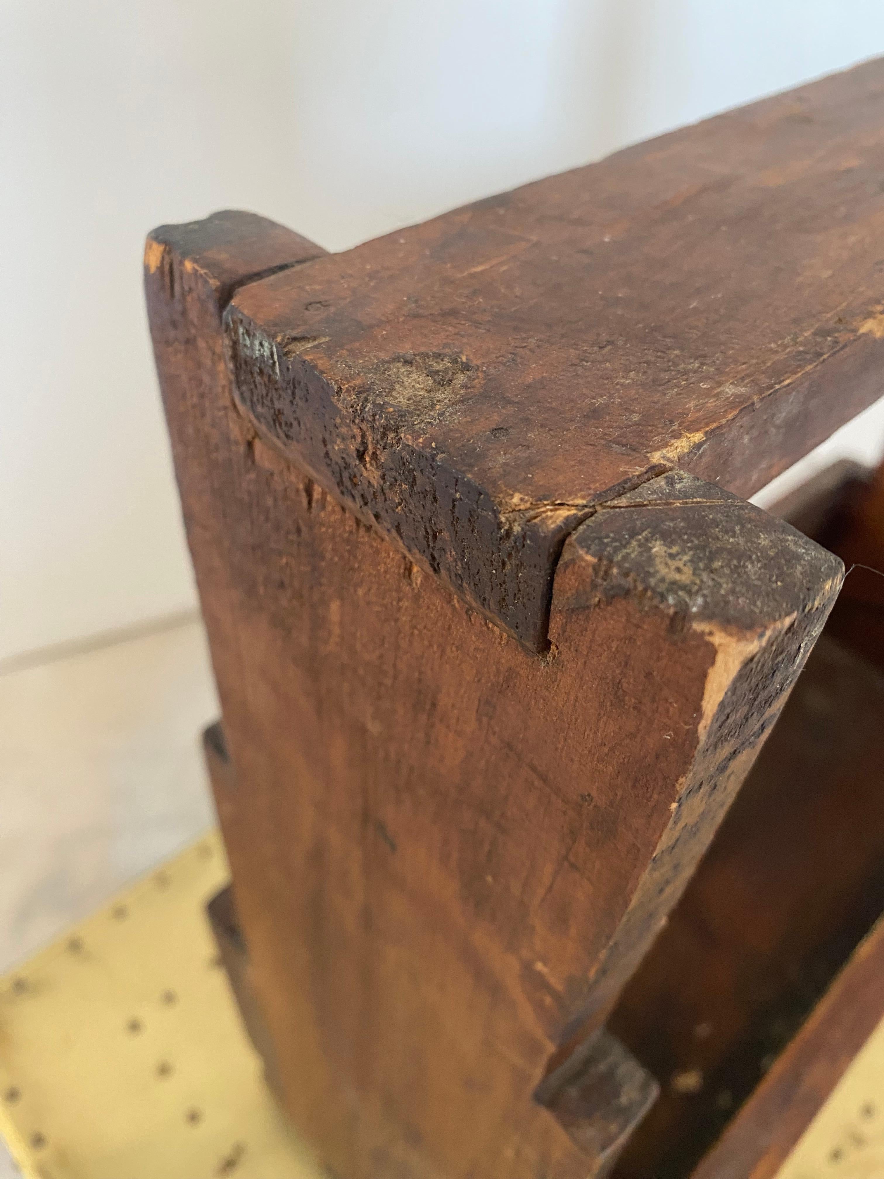 Folk Art Primitive Tool Caddy Display Box For Sale 12