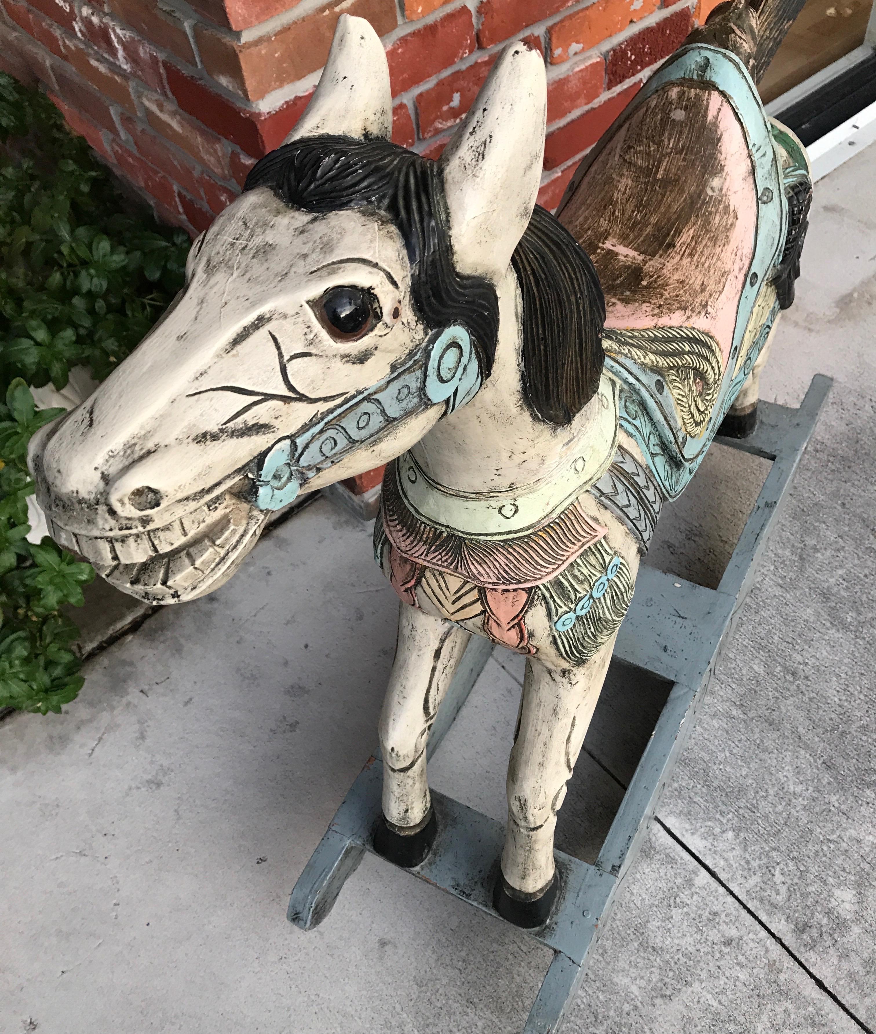 Folk Art Rocking Horse 5