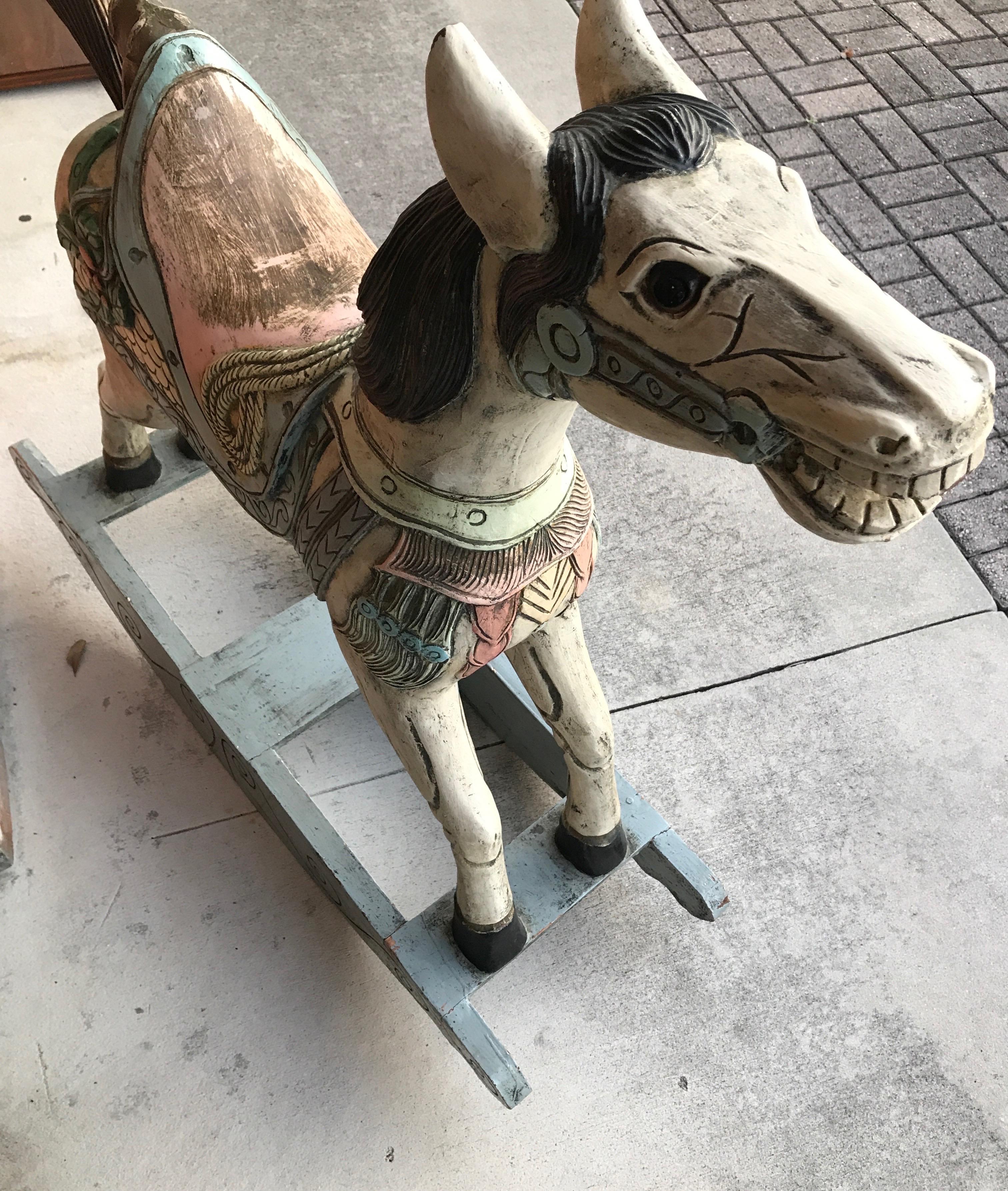 Folk Art Rocking Horse 6