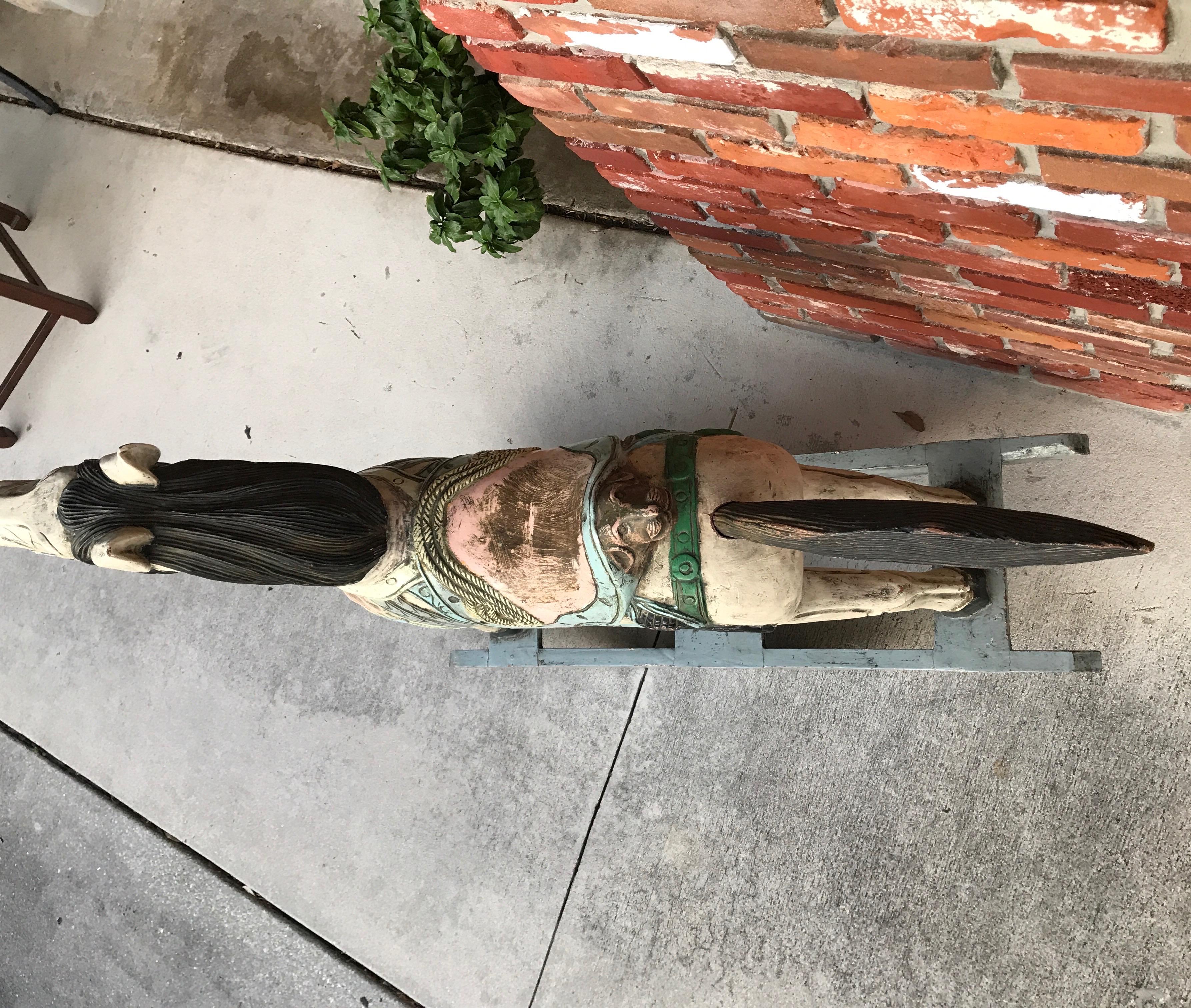 Folk Art Rocking Horse In Good Condition In West Palm Beach, FL