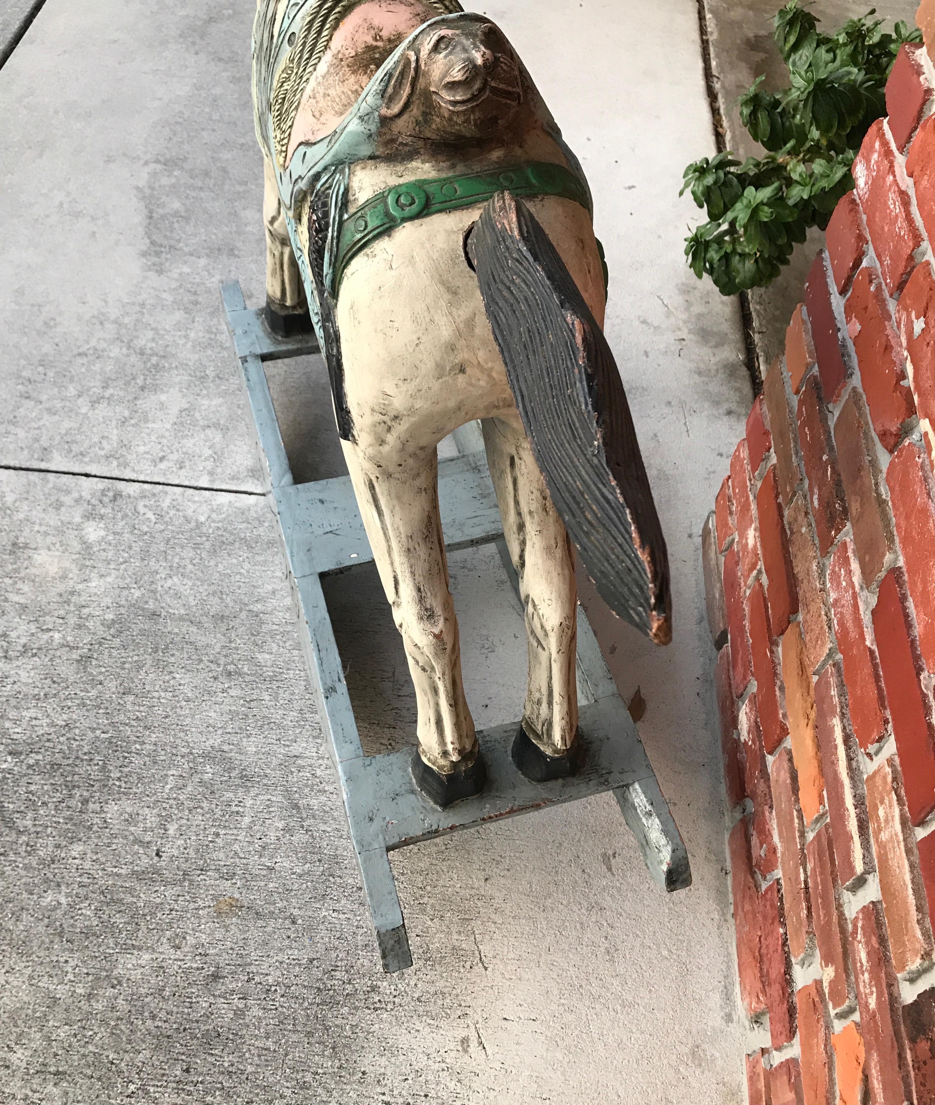 20th Century Folk Art Rocking Horse
