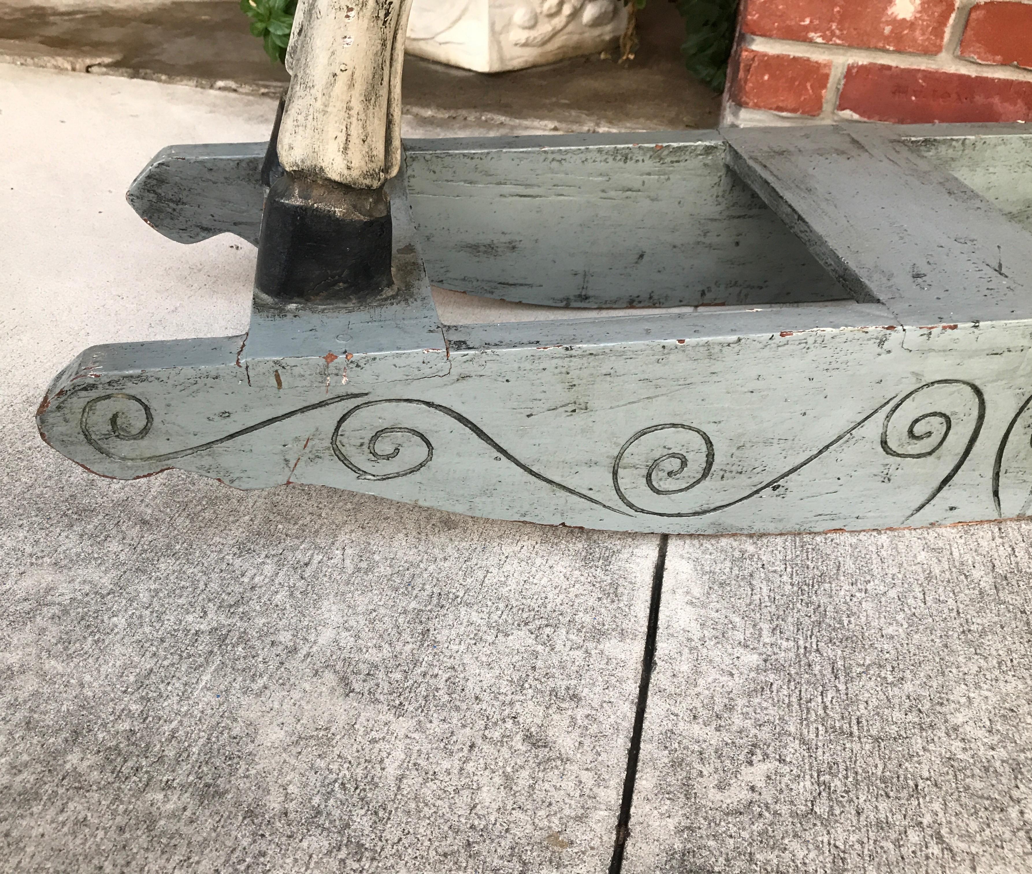 Folk Art Rocking Horse 3