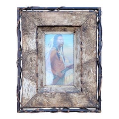 Cadre pour tableau ou peinture Folk Art Rustique en bouleau