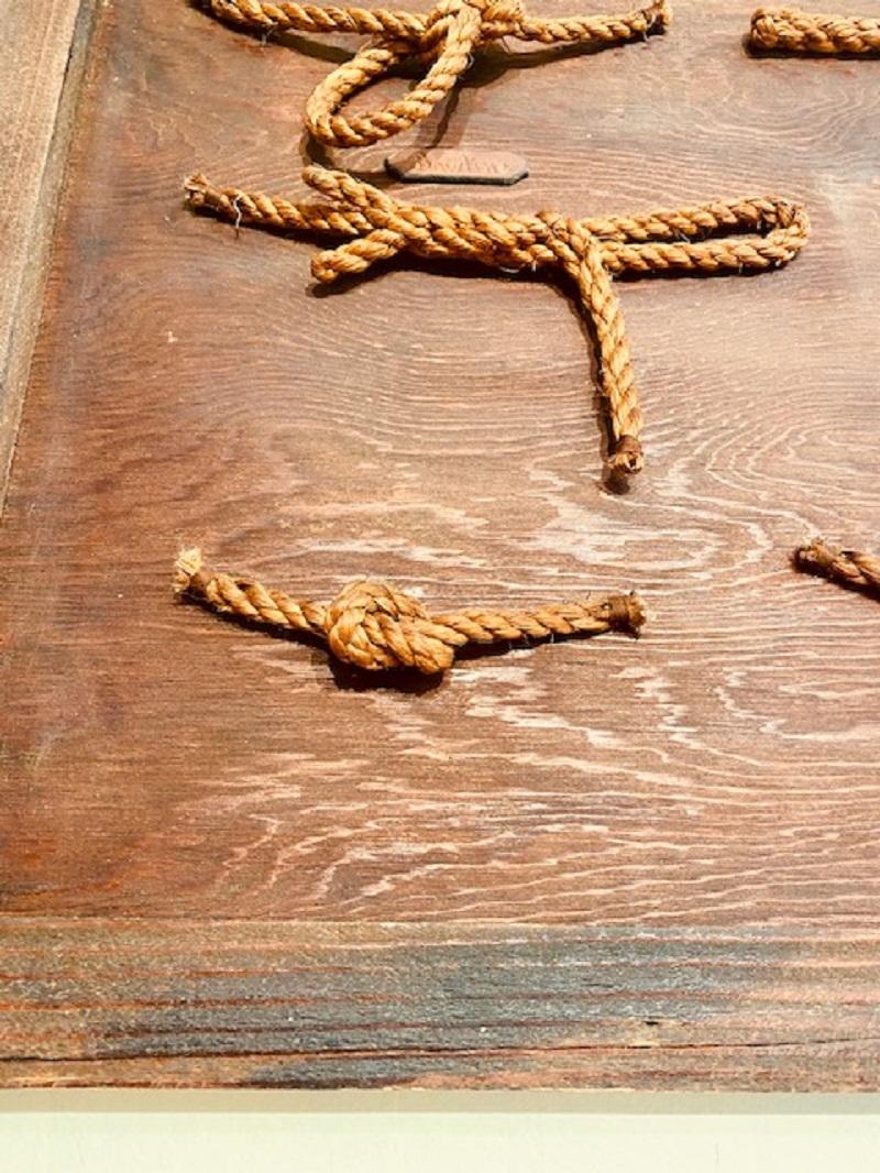 Hand-Knotted Folk Art Sailor's Knot Board, circa 1900