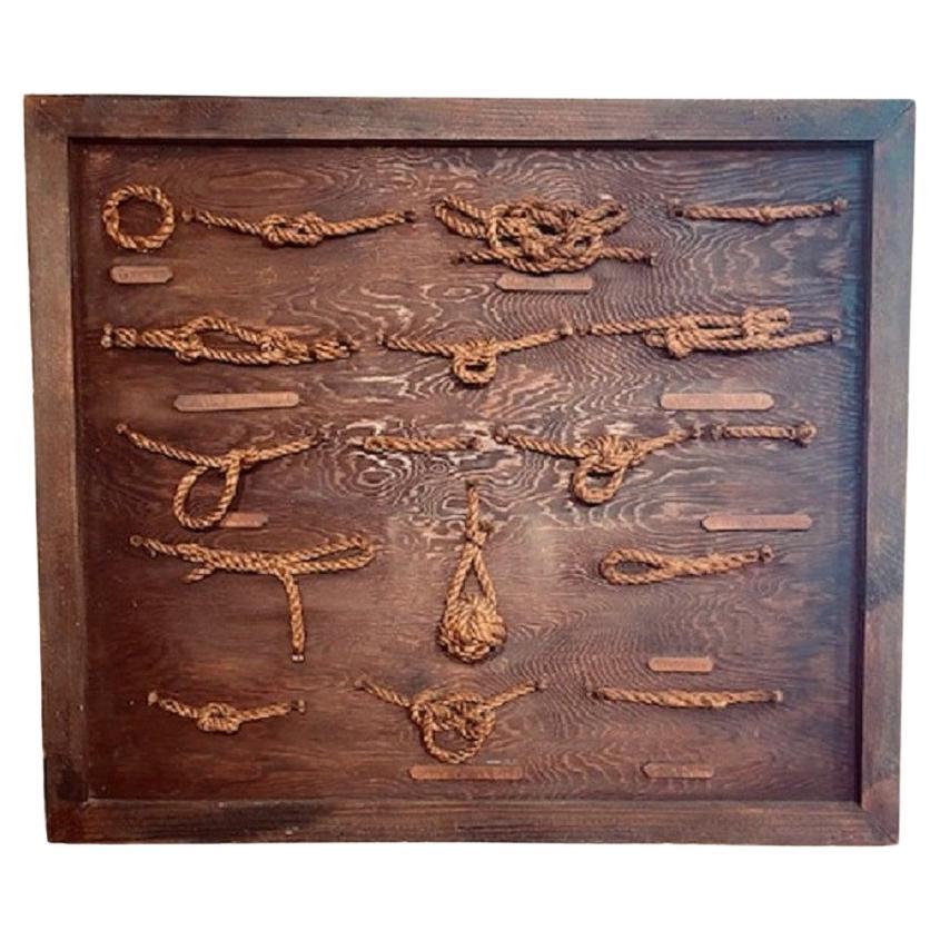 Folk Art Sailor's Knot Board, circa 1900