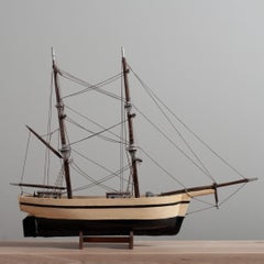 Vintage Folk Art Scratch Built Boat, Early 20th C