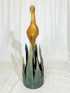 Folk Art Sculpture of Shore Bird