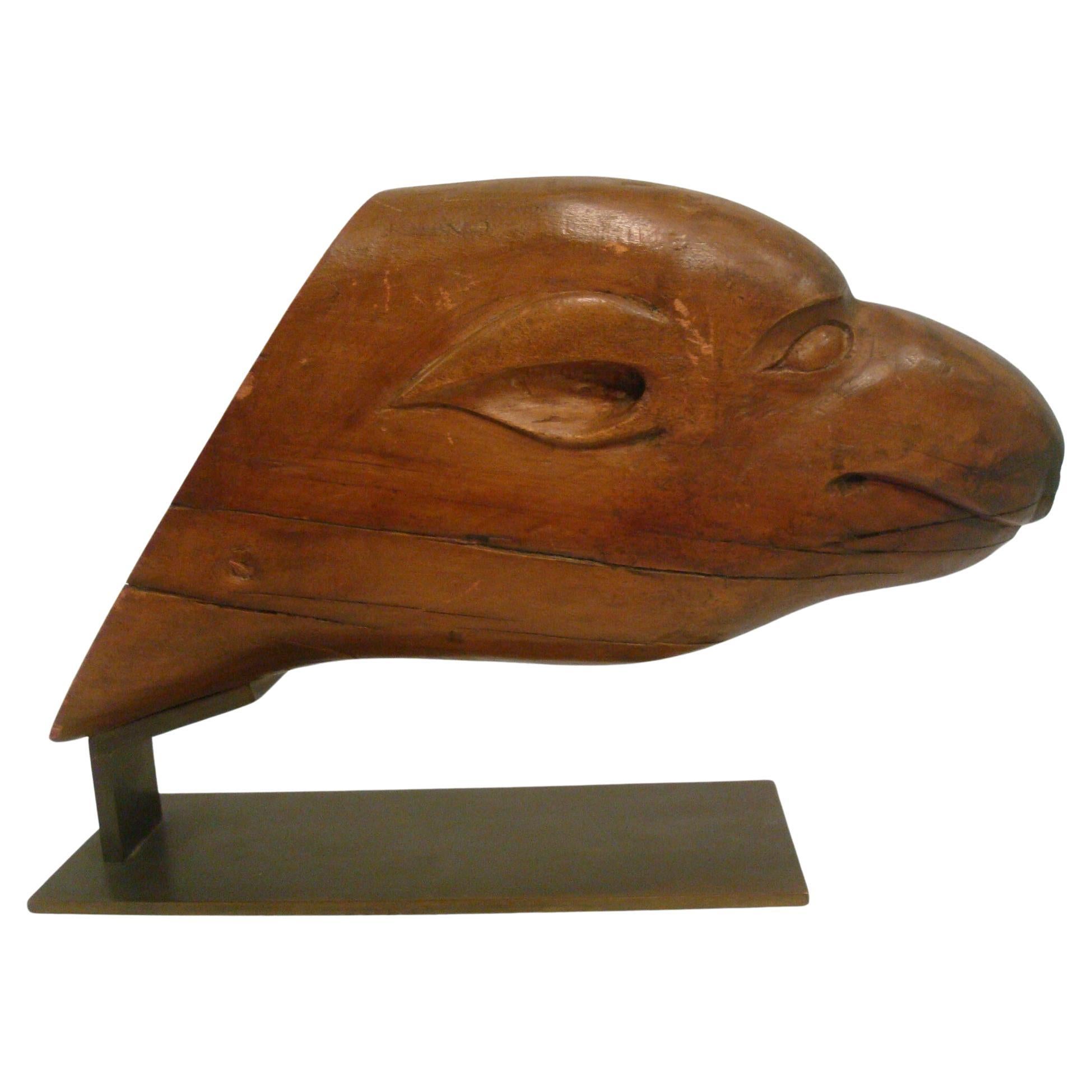 Folk Art Sculpture of the Head of a Seal, South America, 1930´s For Sale