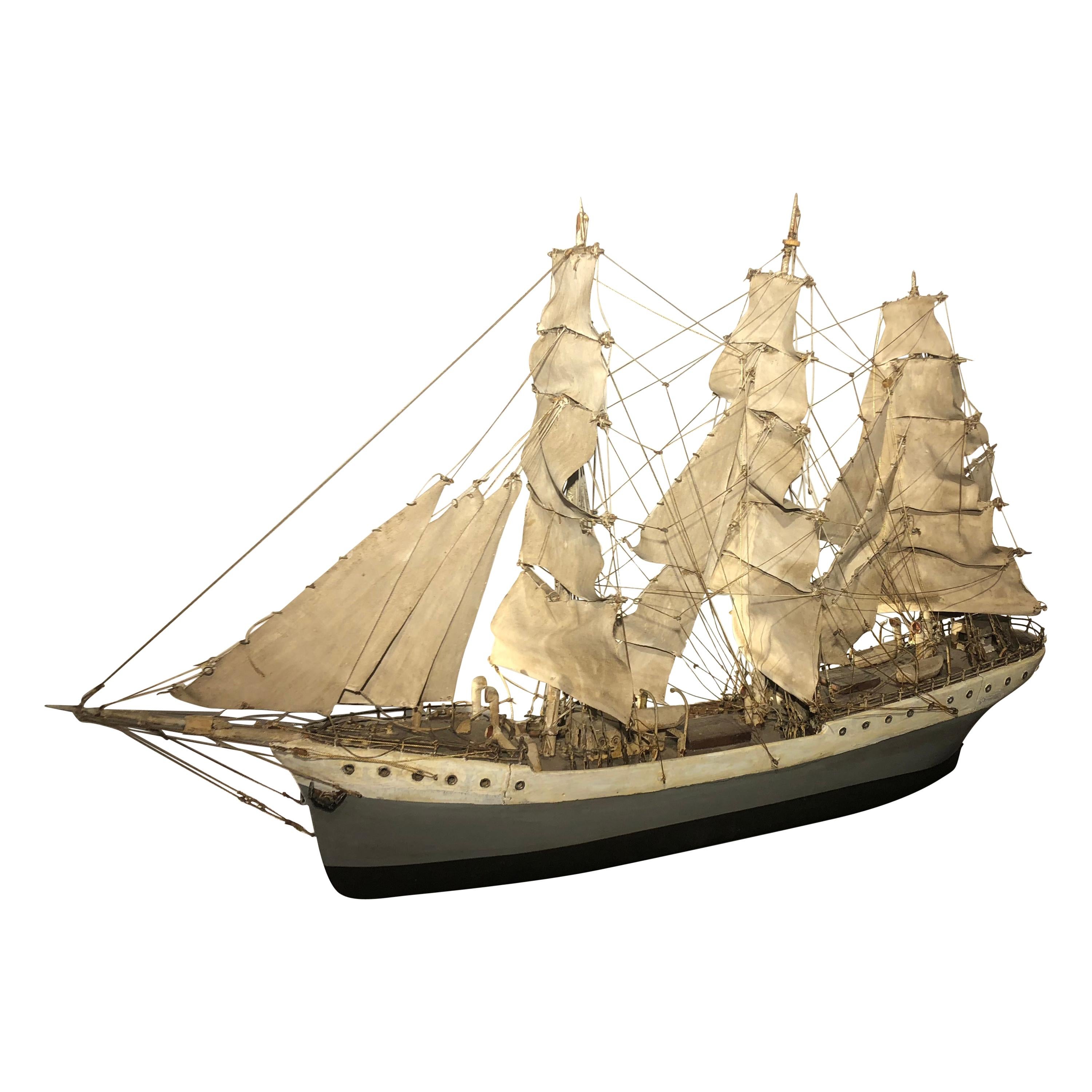 Folk Art Ship Model