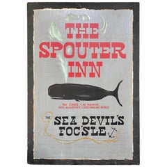 Folk Art Sign for "The Sea Devil's Foc'sle" at "The Spouter Inn", circa 1960s