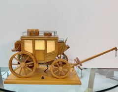 Folk Art Stage Coach Nightlight Lamp