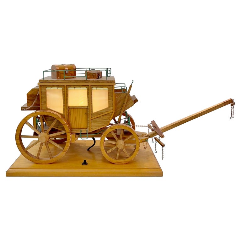 Vintage on sale stagecoach lamp