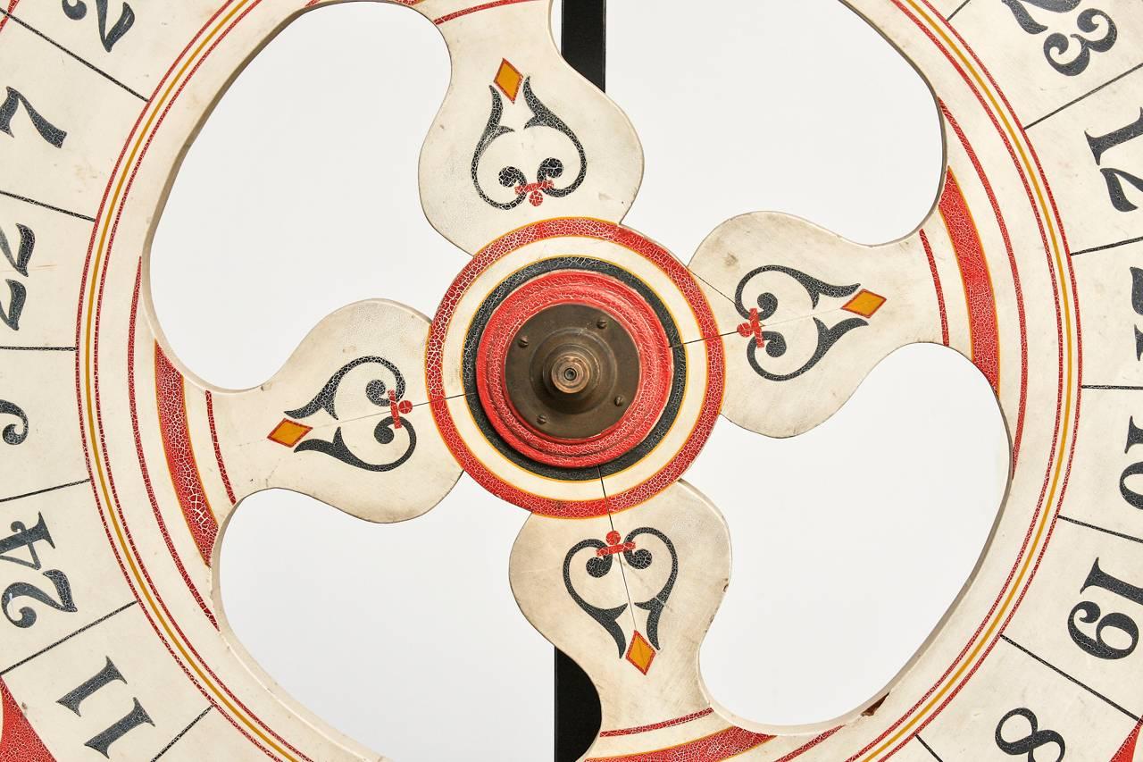 Folk Art Standing Carnival Game Wheel from Santa Monica Pier 2