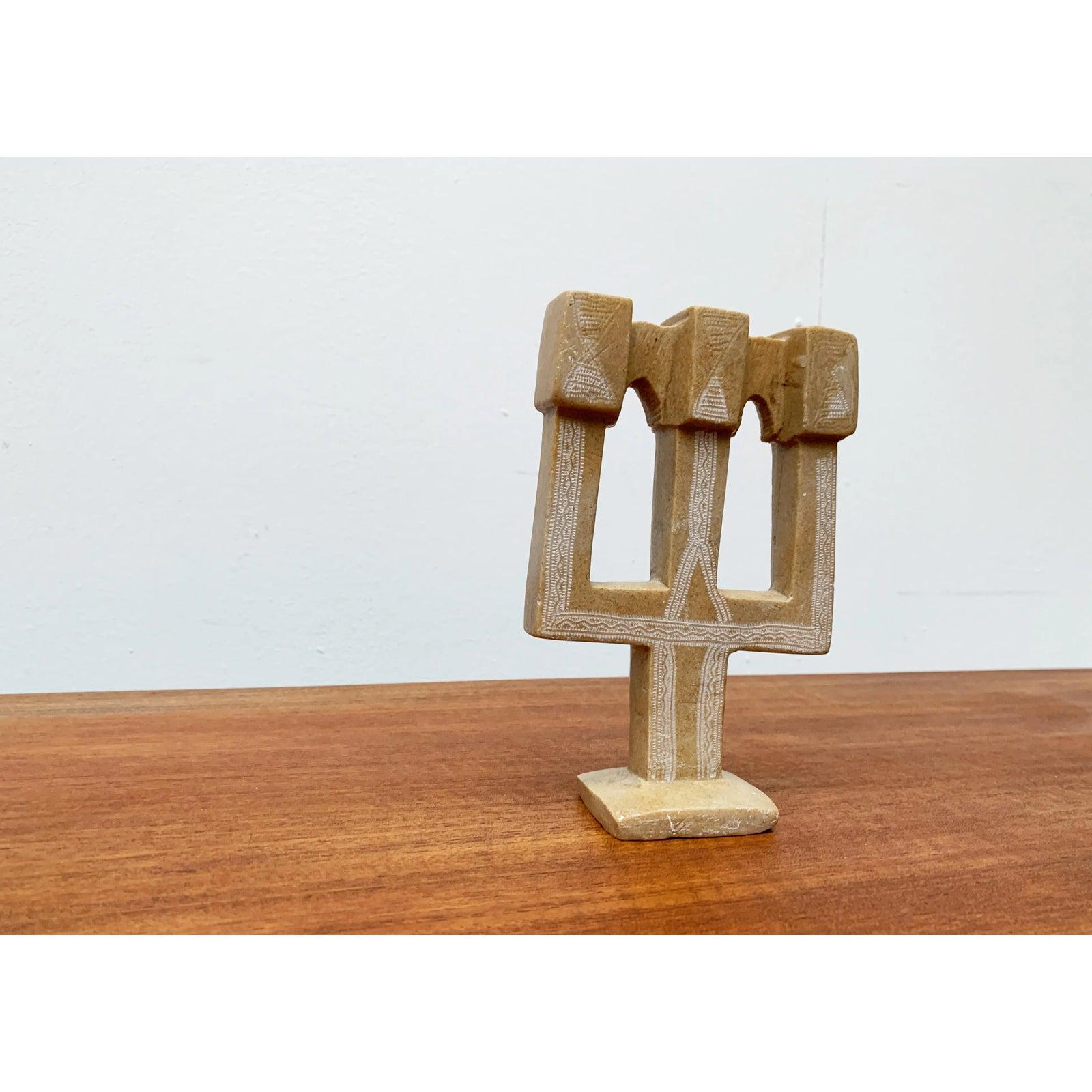 Bougeoir en pierre Folk Art, années 1980 en vente 4
