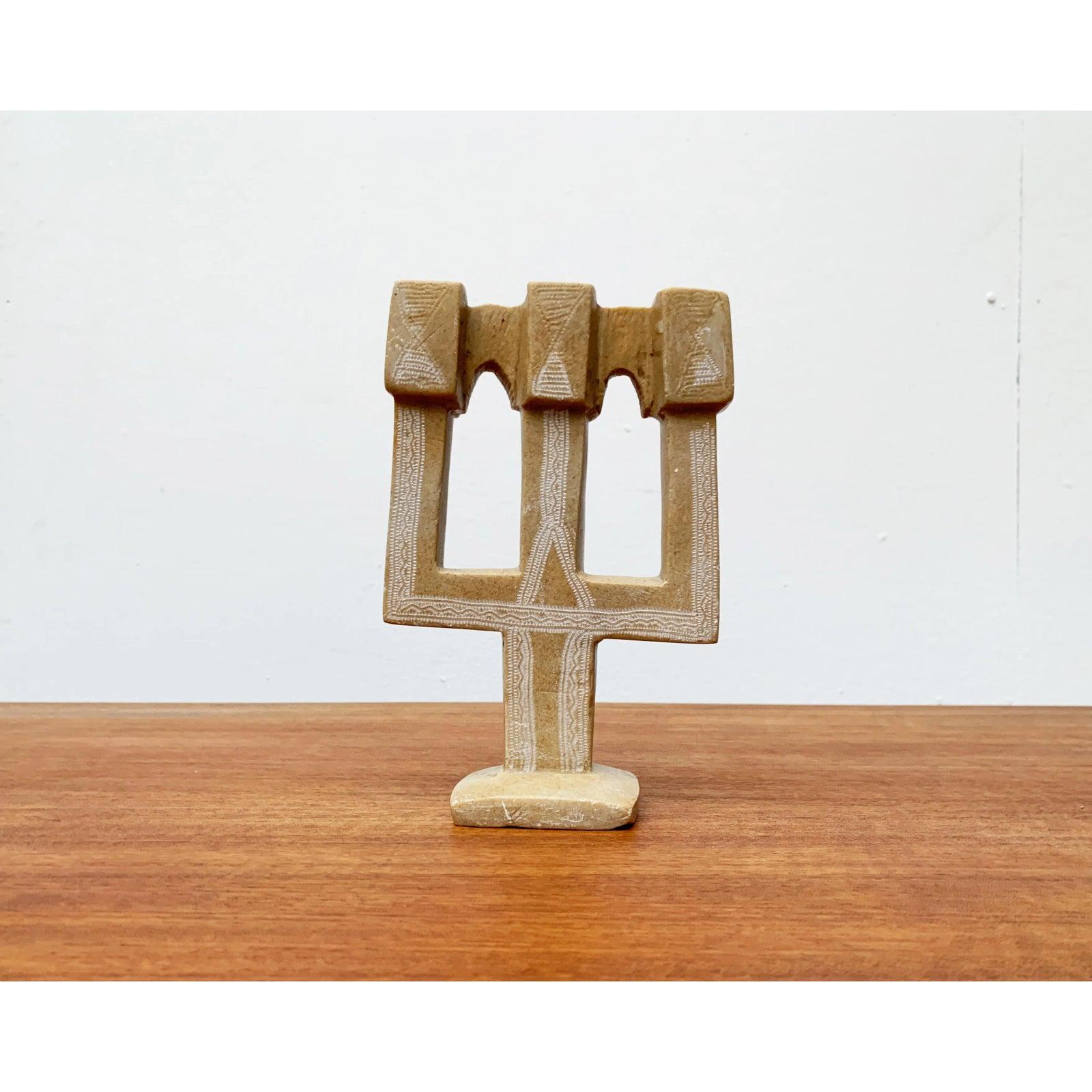 Bougeoir en pierre Folk Art, années 1980 en vente 5