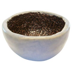Folk Art Studio Pottery Bowl - Textured Interior - Signed - Canada - Late 20th C