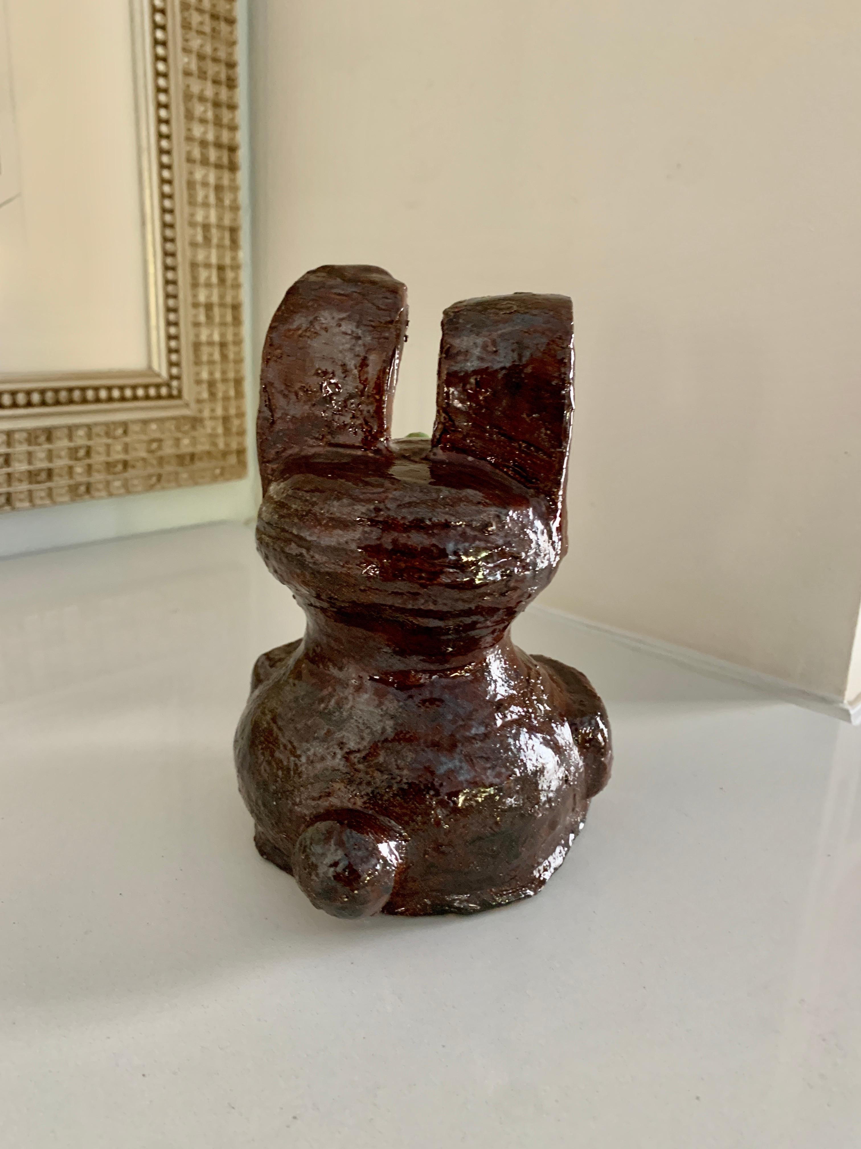 Volkskunst-Studio-Keramik Bunny (20. Jahrhundert) im Angebot