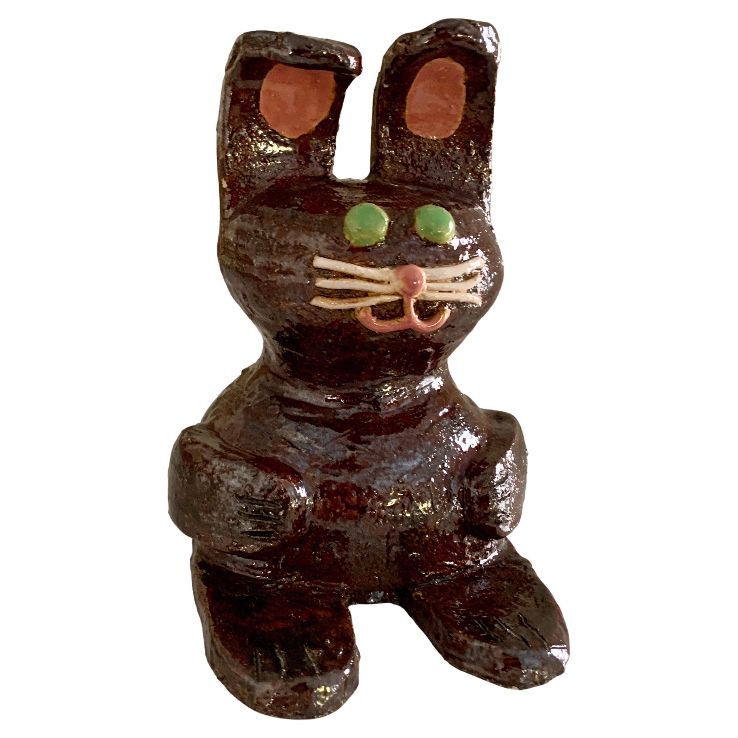 Folk Art Studio Pottery Bunny