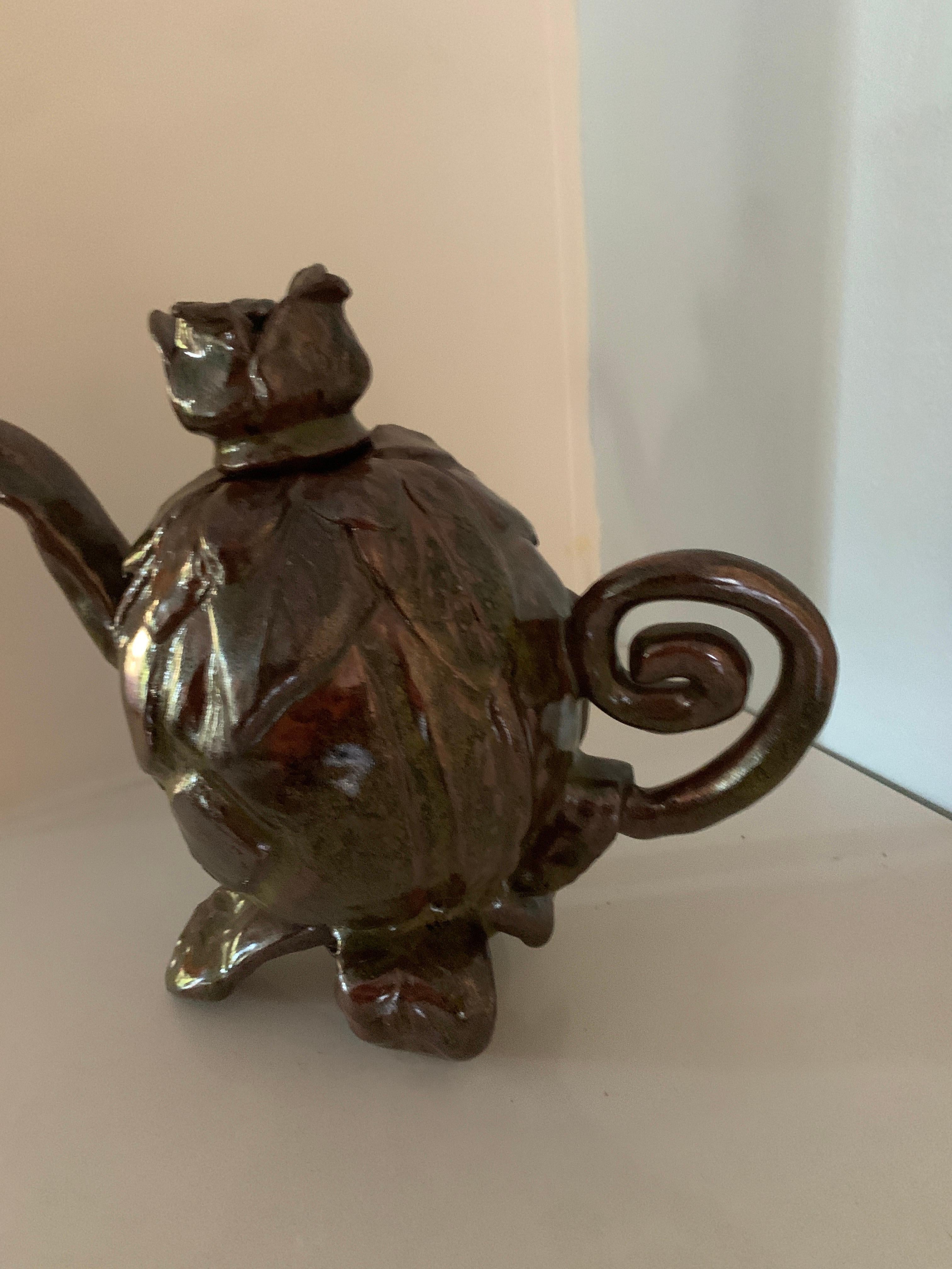 20th Century Folk Art Studio Pottery Teapot