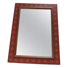 Folk Art Style Decorative Vintage Wall Mirror