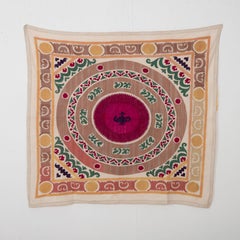 Folk Art Suzani Embroidery from 1970s, Uzbekistan