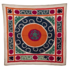 Folk Art Suzani Embroidery from 1970s, Uzbekistan