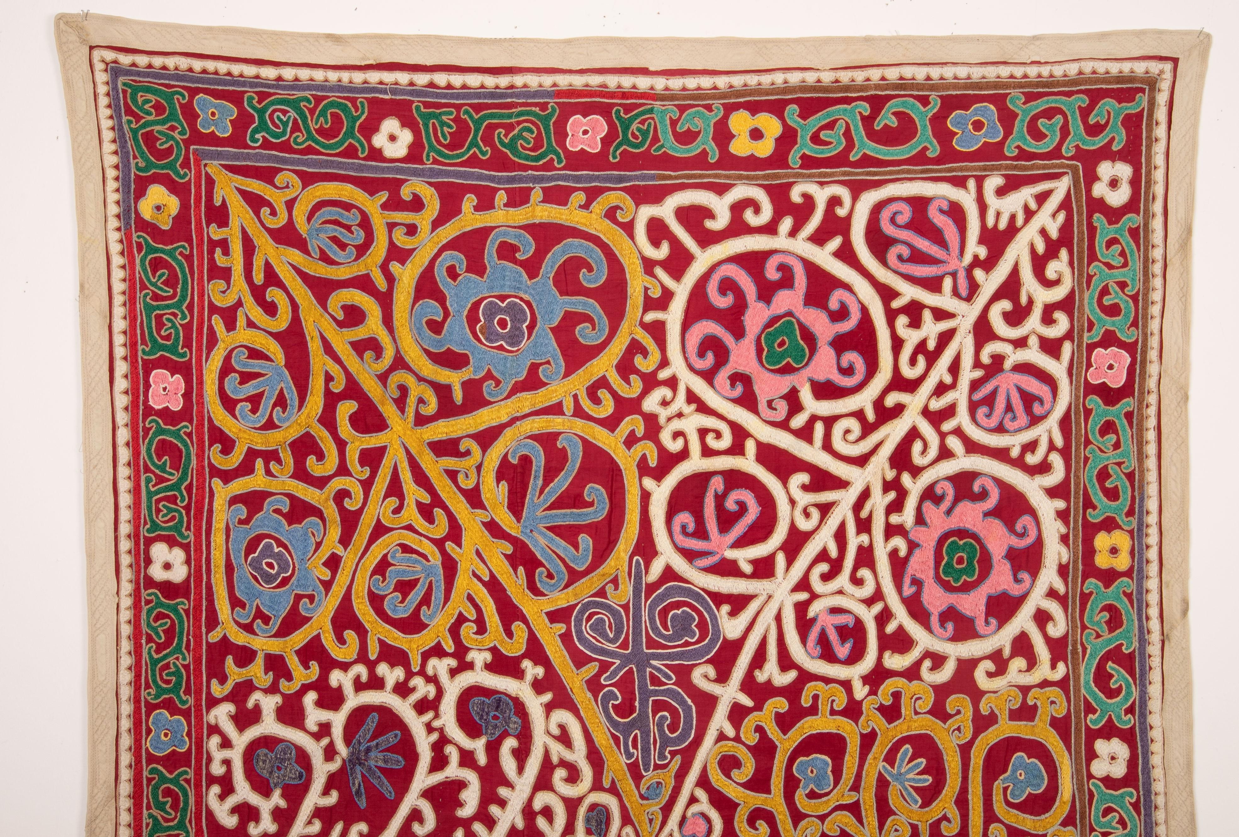 Embroidered Folk Art. Suzani from Uzbekistan, 1970s