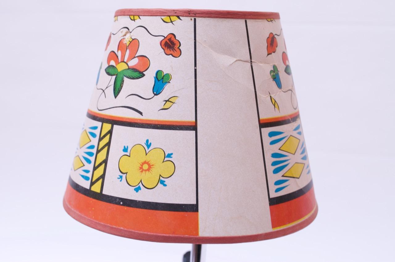 Folk Art Swedish Dala Horse Lamp 7